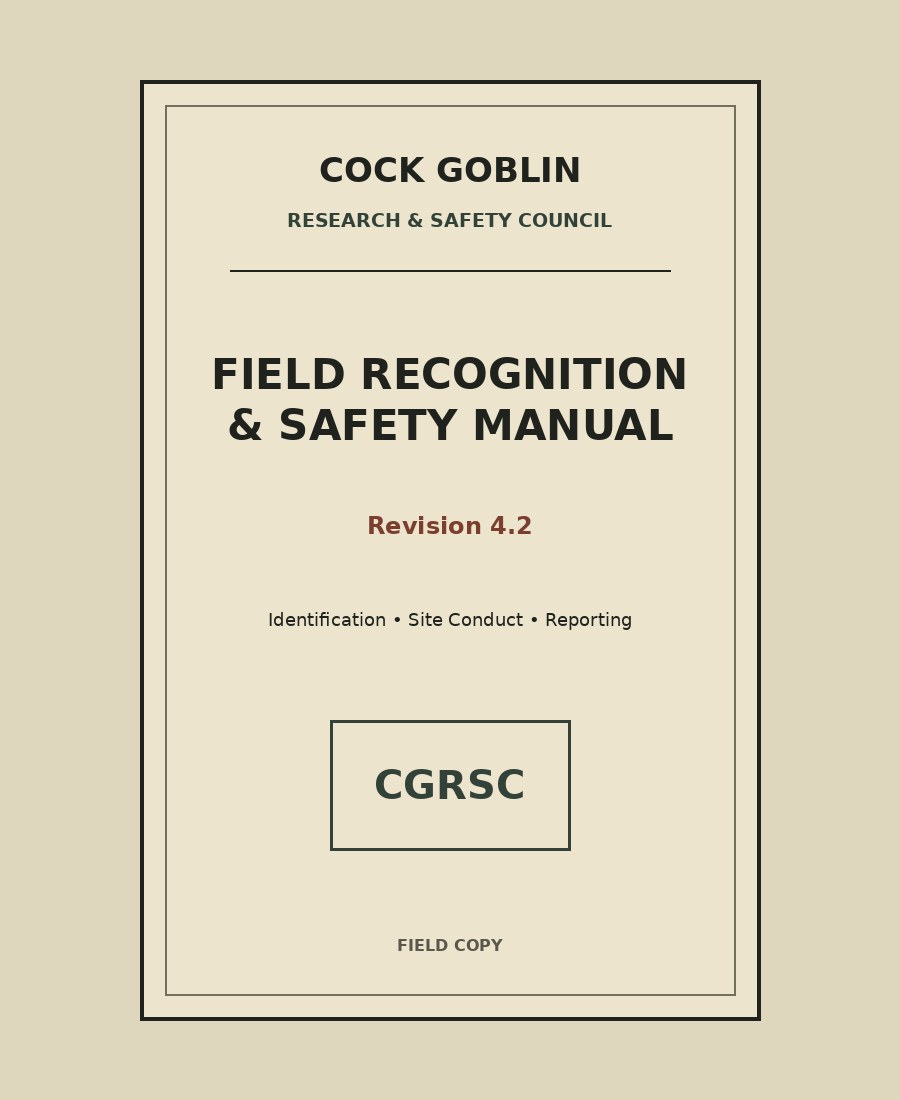 Placeholder cover for Field Recognition and Safety Manual, Revision 4.2